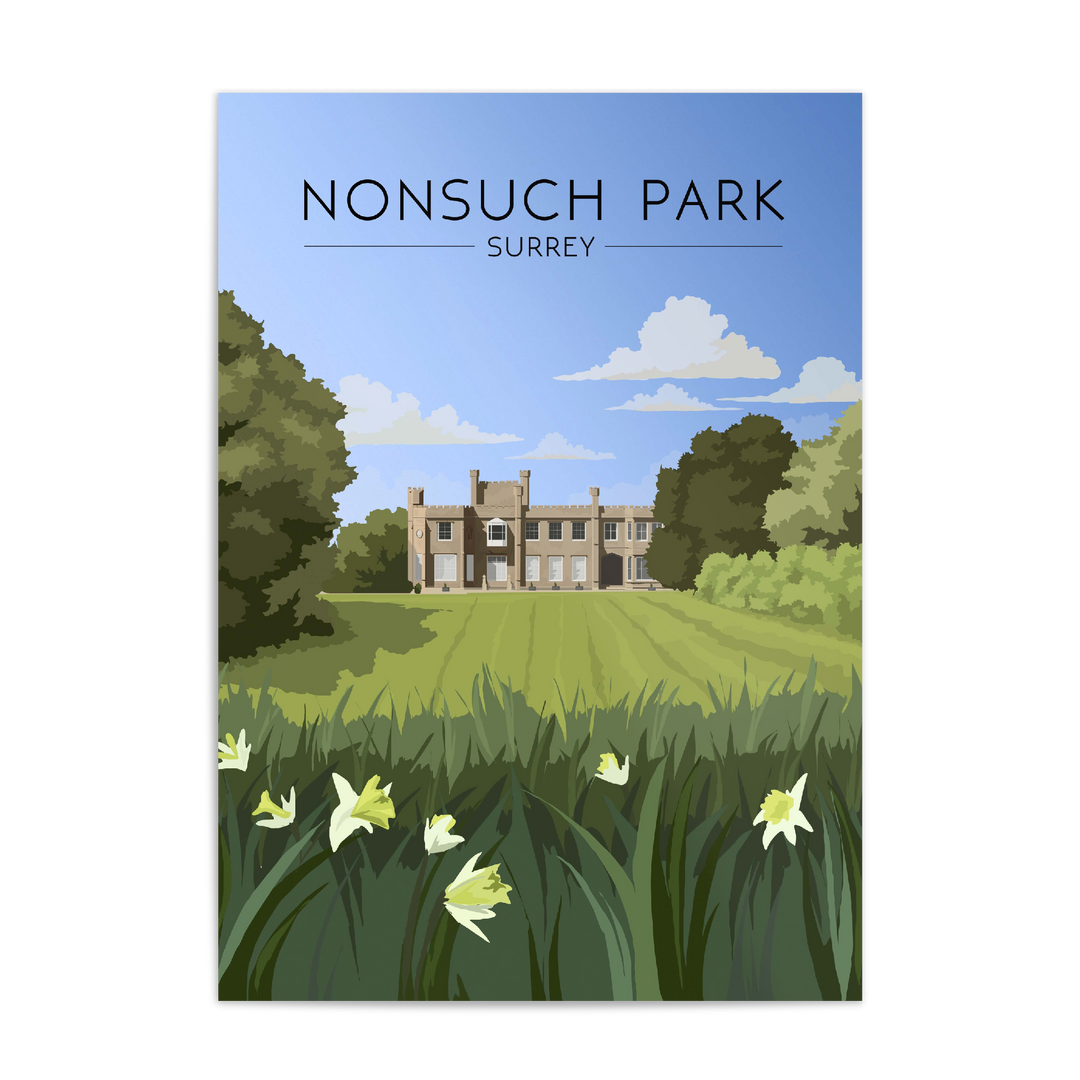 Nonsuch Park Surrey Travel Poster