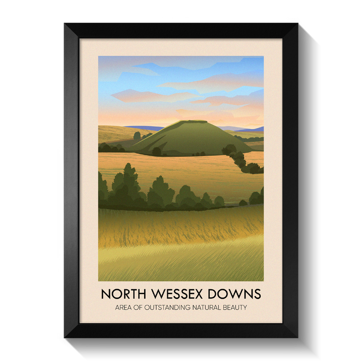 North Wessex Downs AONB Travel Poster