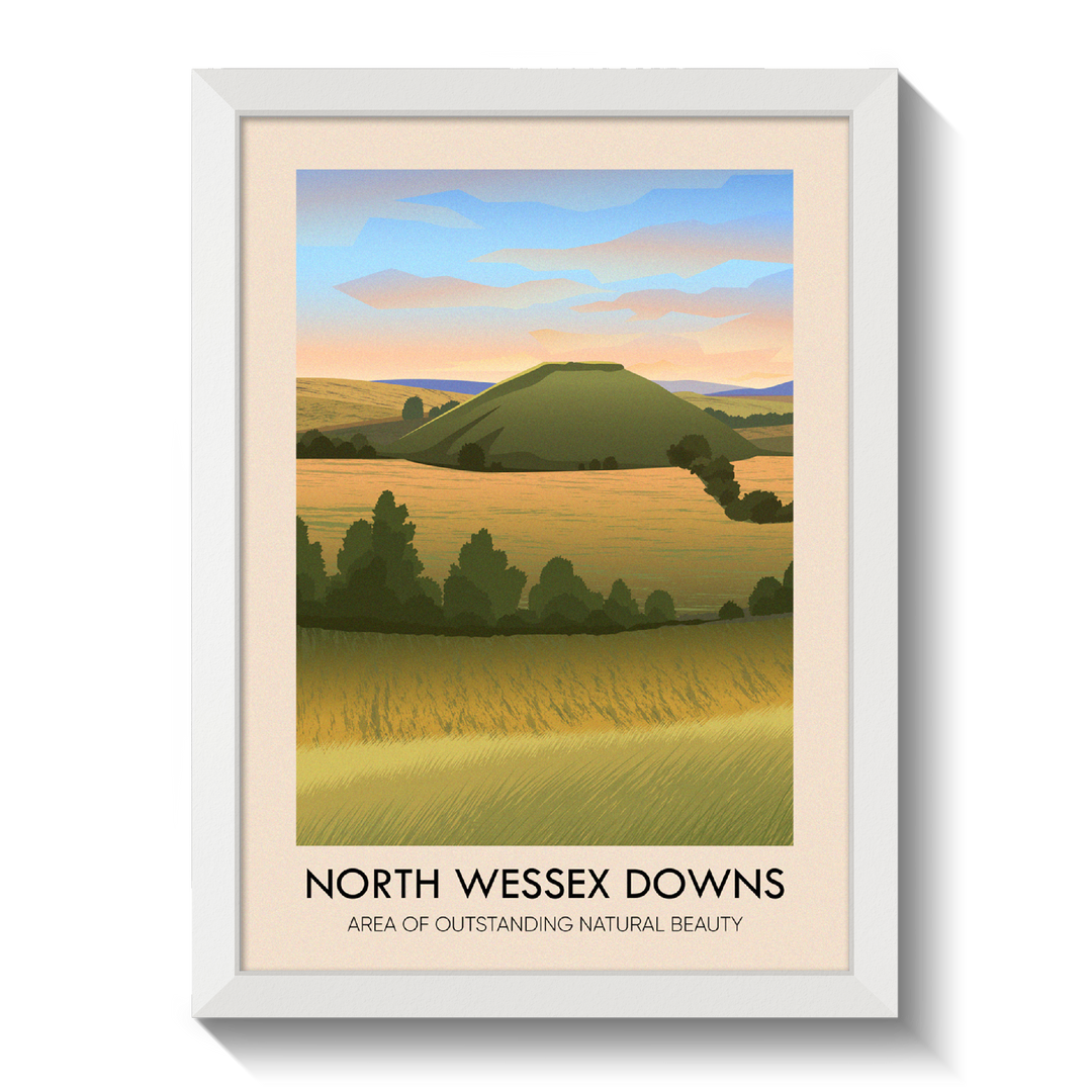 North Wessex Downs AONB Travel Poster
