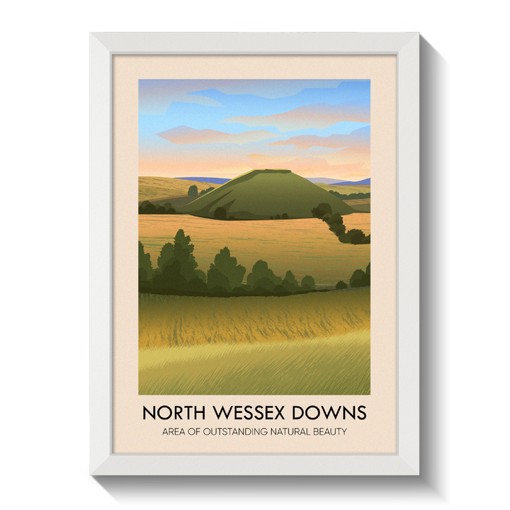 North Wessex Downs AONB Travel Poster