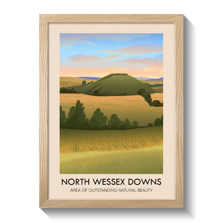 North Wessex Downs AONB Travel Poster