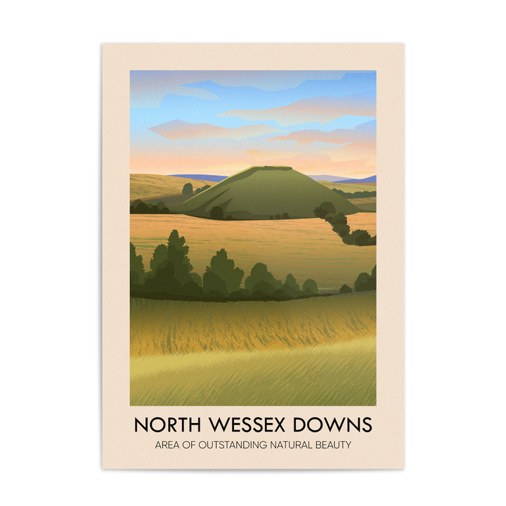 North Wessex Downs AONB Travel Poster