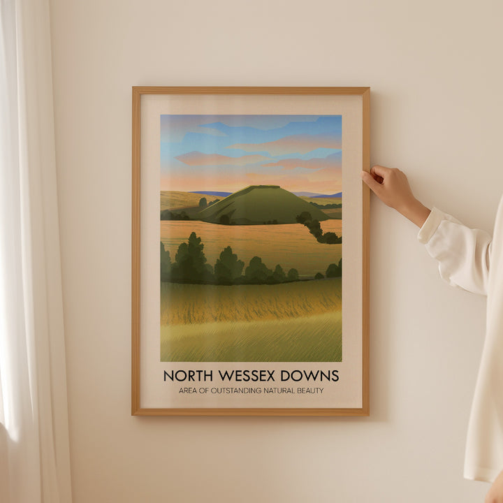 North Wessex Downs AONB Travel Poster