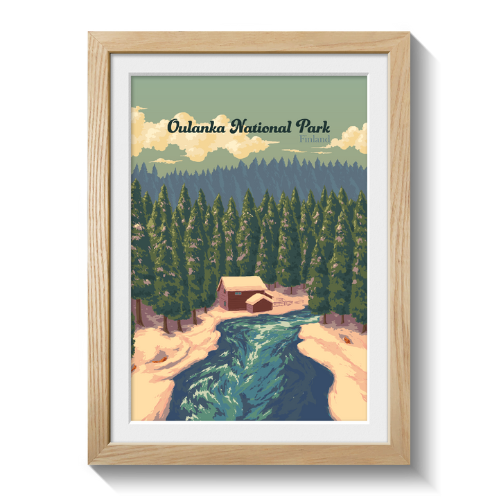 Oulanka National Park Finland Travel Poster