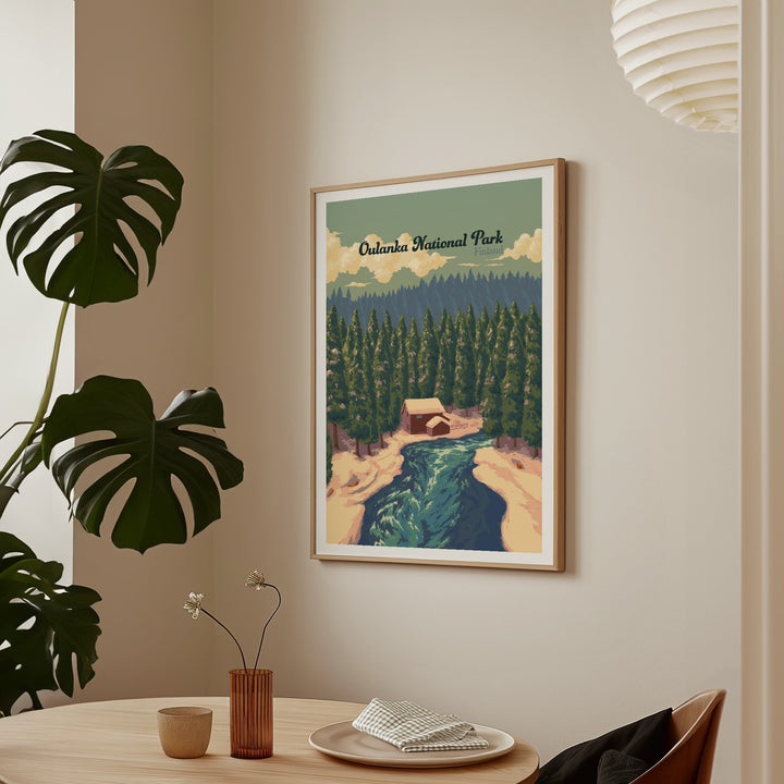 Oulanka National Park Finland Travel Poster