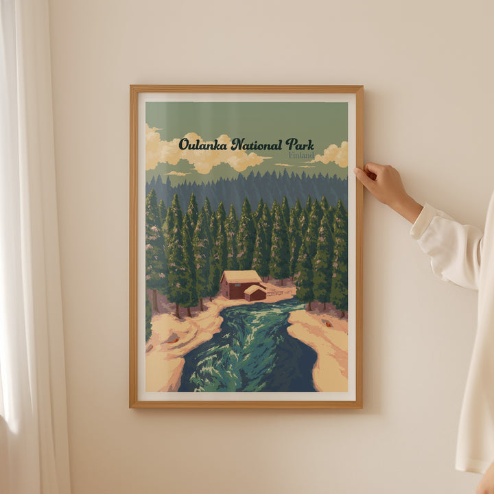 Oulanka National Park Finland Travel Poster