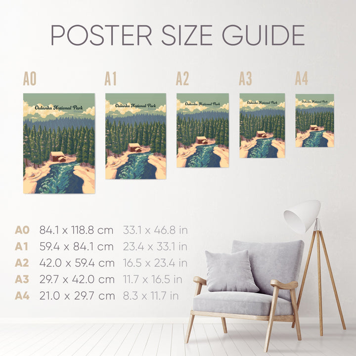 Oulanka National Park Finland Travel Poster