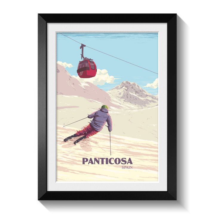 Panticosa Spain Ski Resort Poster