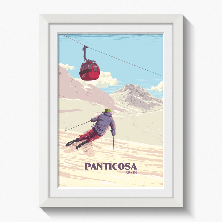 Panticosa Spain Ski Resort Poster