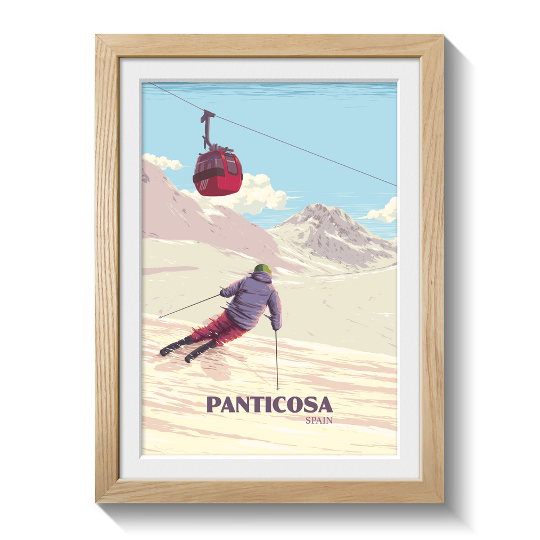 Panticosa Spain Ski Resort Poster