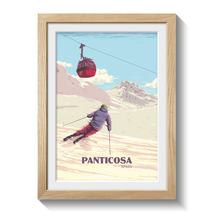 Panticosa Spain Ski Resort Poster