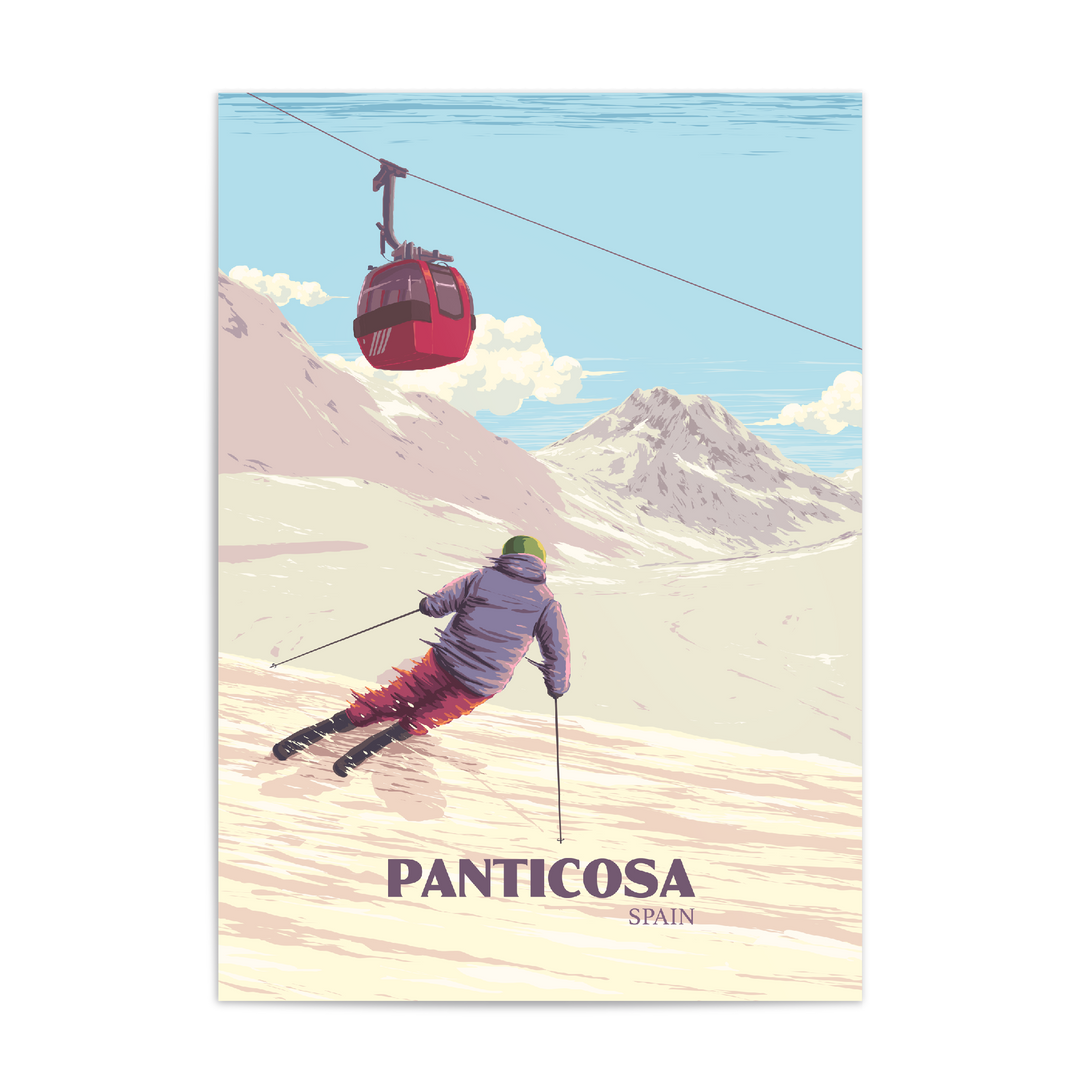 Panticosa Spain Ski Resort Poster