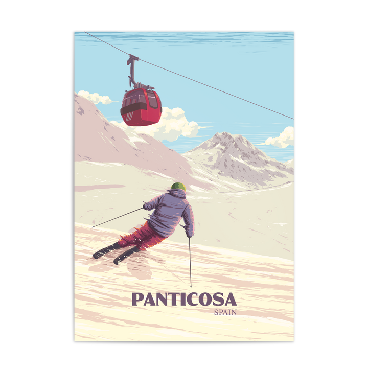 Panticosa Spain Ski Resort Poster