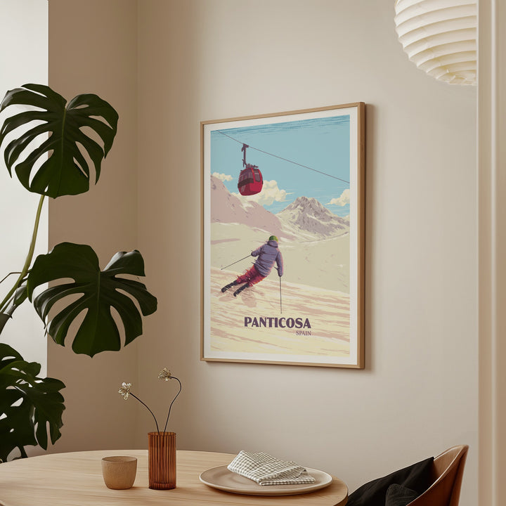 Panticosa Spain Ski Resort Poster