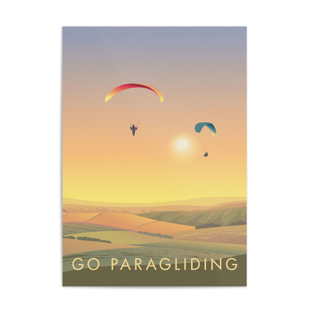Go Paragliding Travel Poster