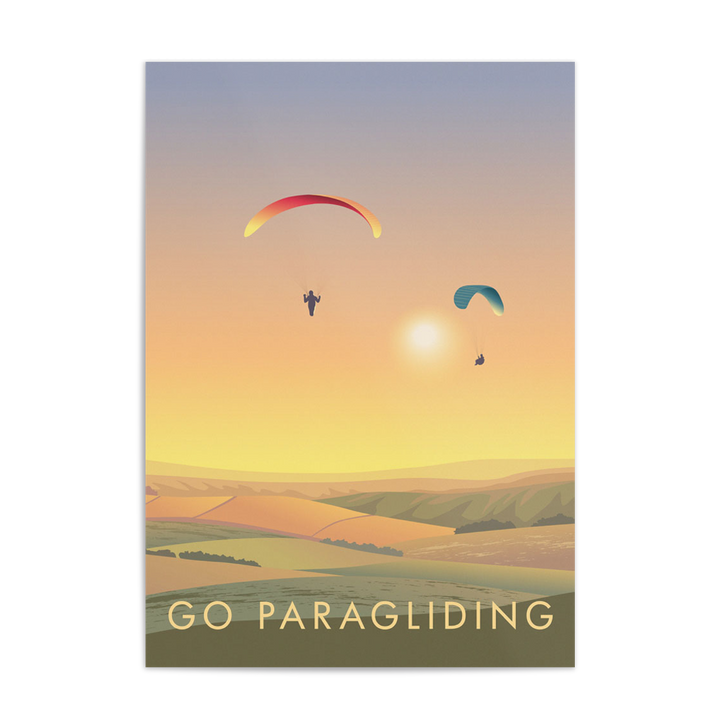 Go Paragliding Travel Poster