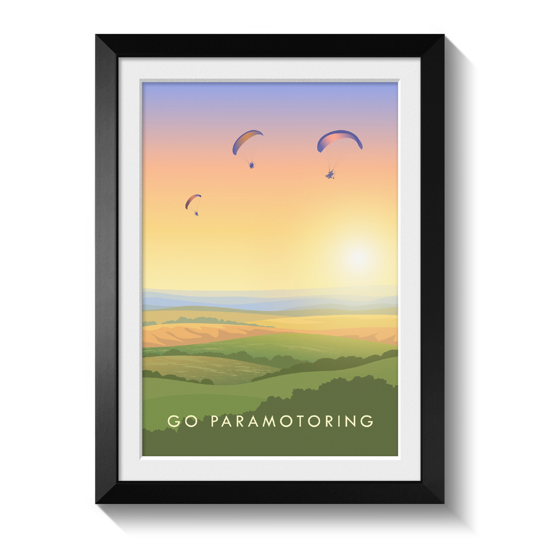 Go Paramotoring Travel Poster