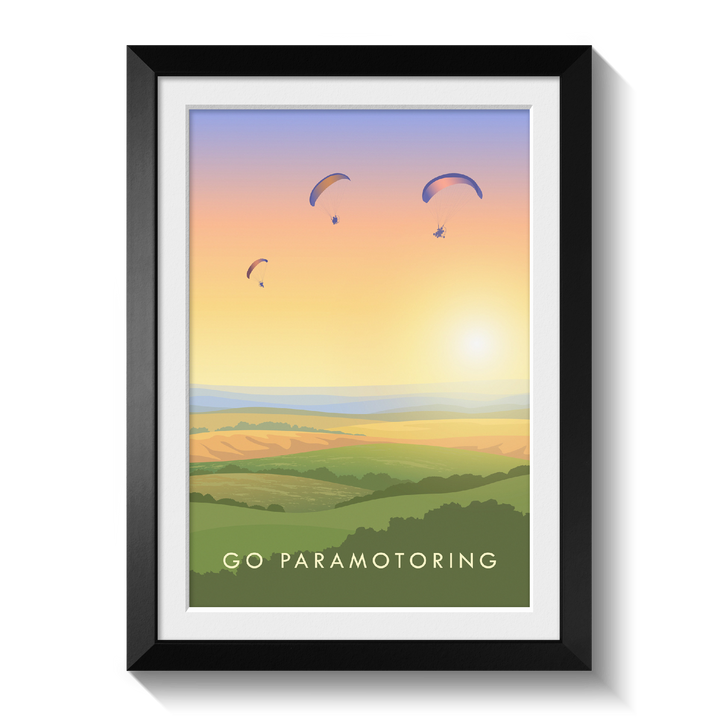 Go Paramotoring Travel Poster