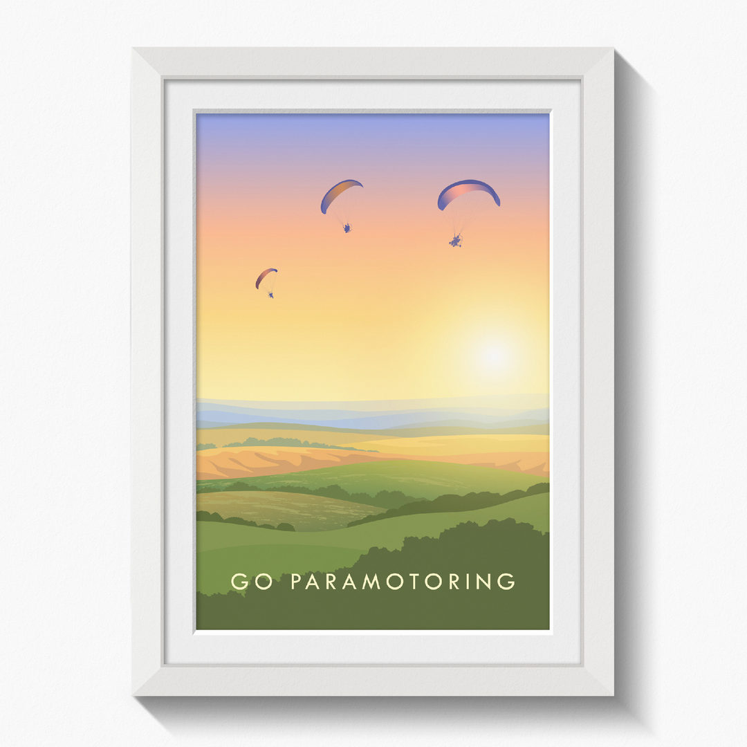 Go Paramotoring Travel Poster