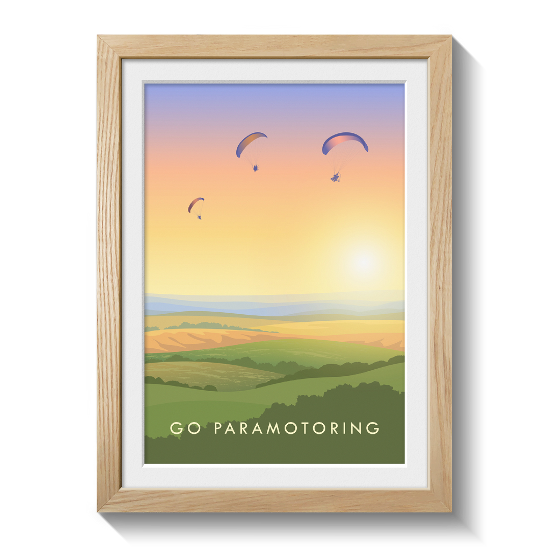 Go Paramotoring Travel Poster