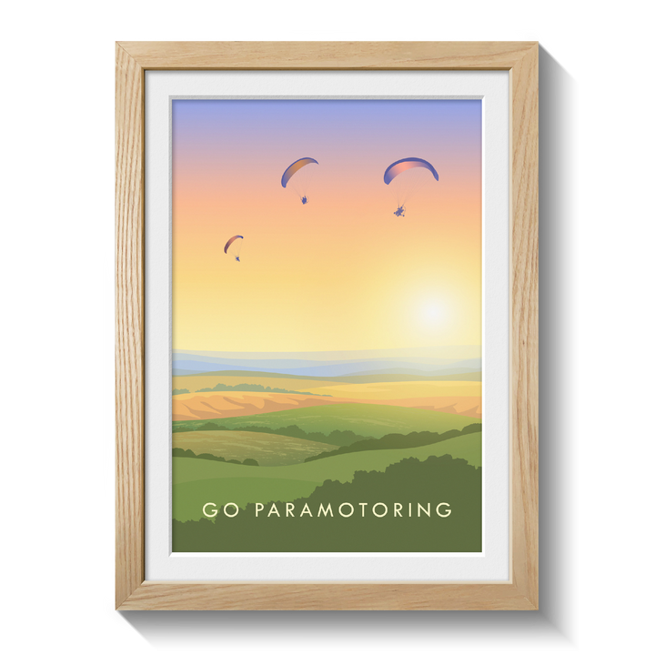 Go Paramotoring Travel Poster