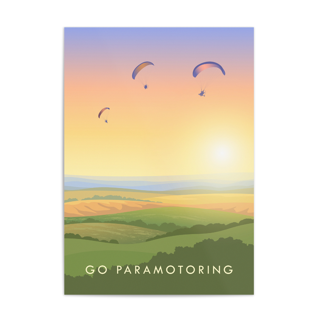 Go Paramotoring Travel Poster