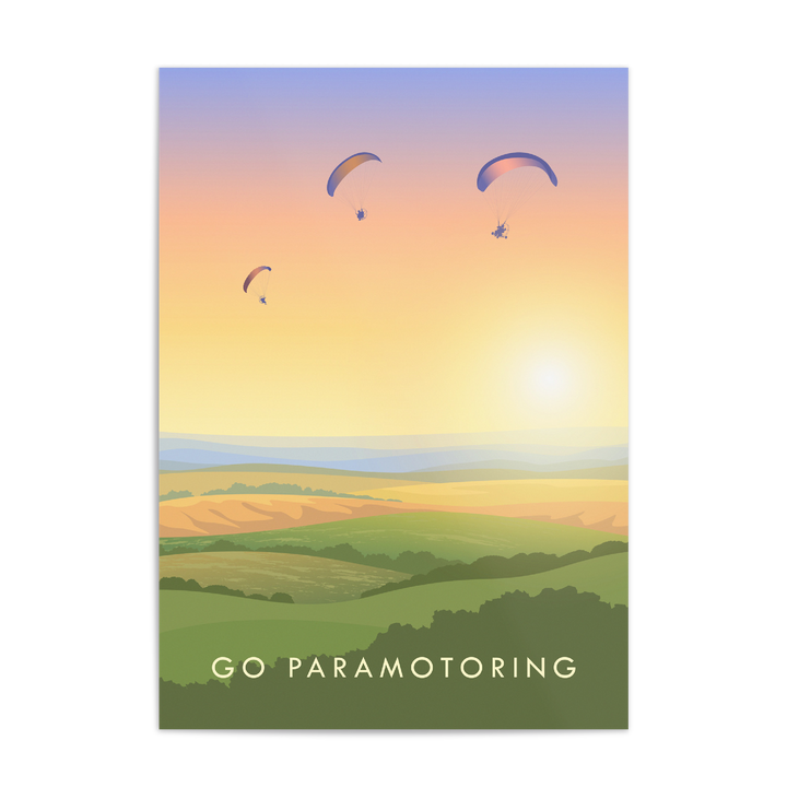 Go Paramotoring Travel Poster