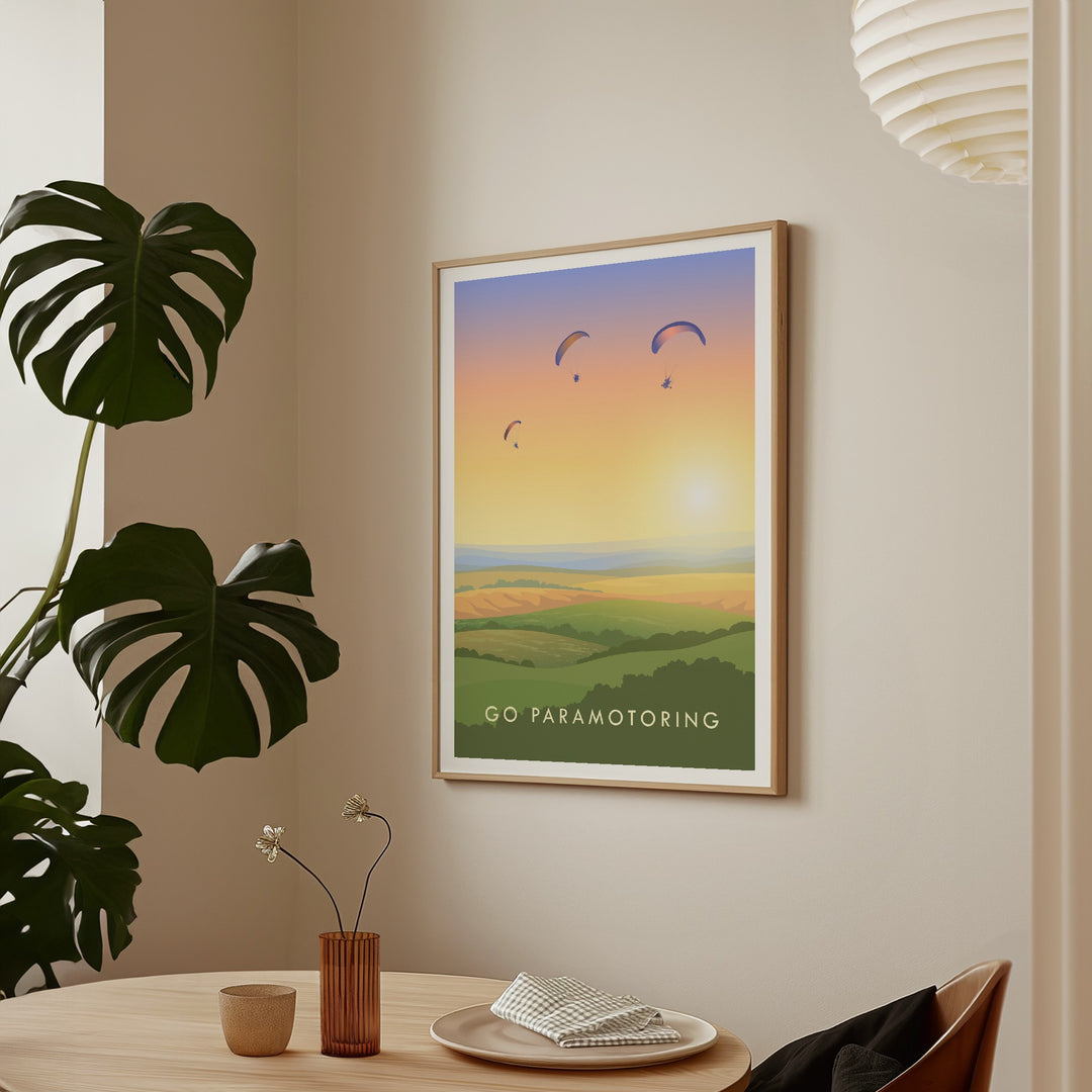 Go Paramotoring Travel Poster