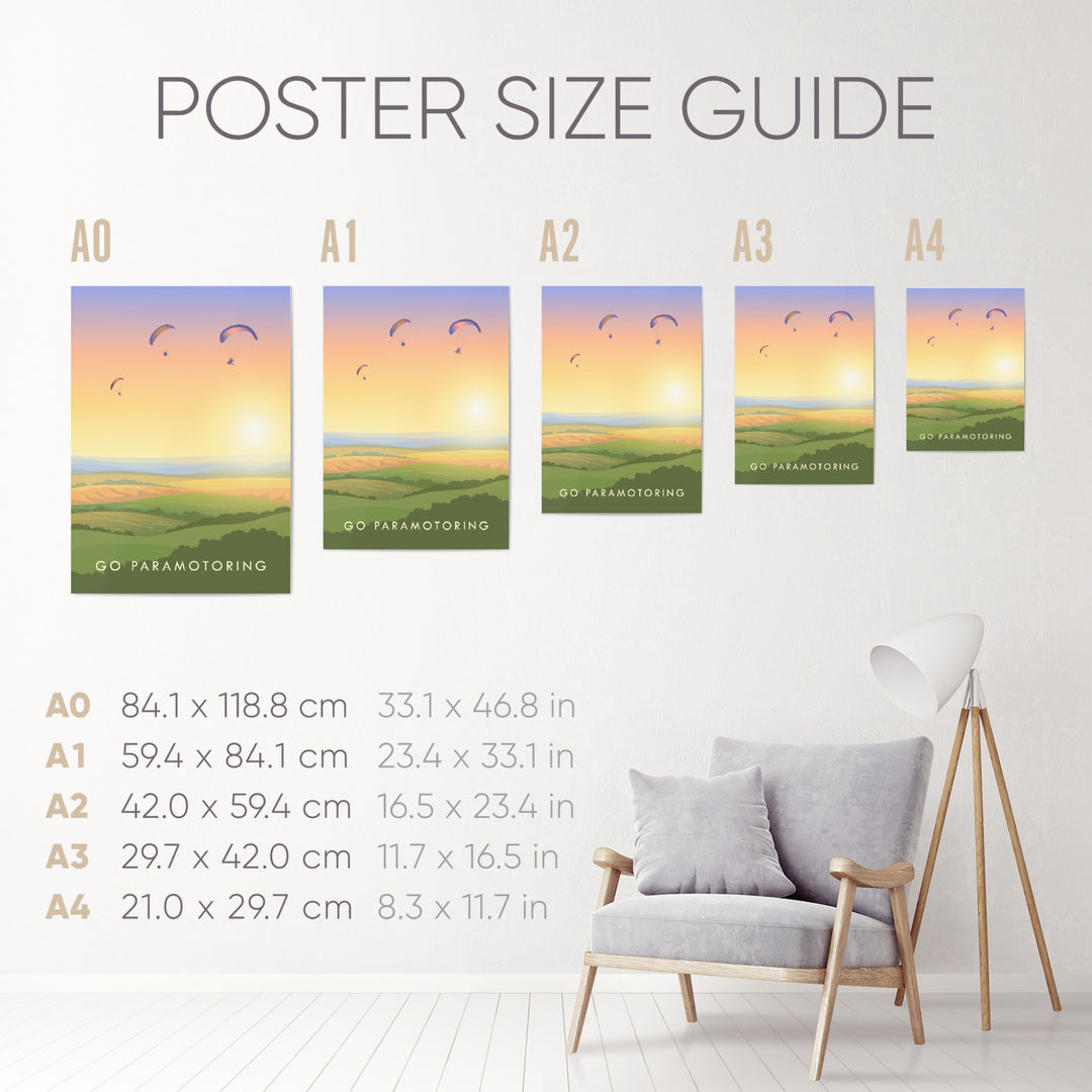 Go Paramotoring Travel Poster