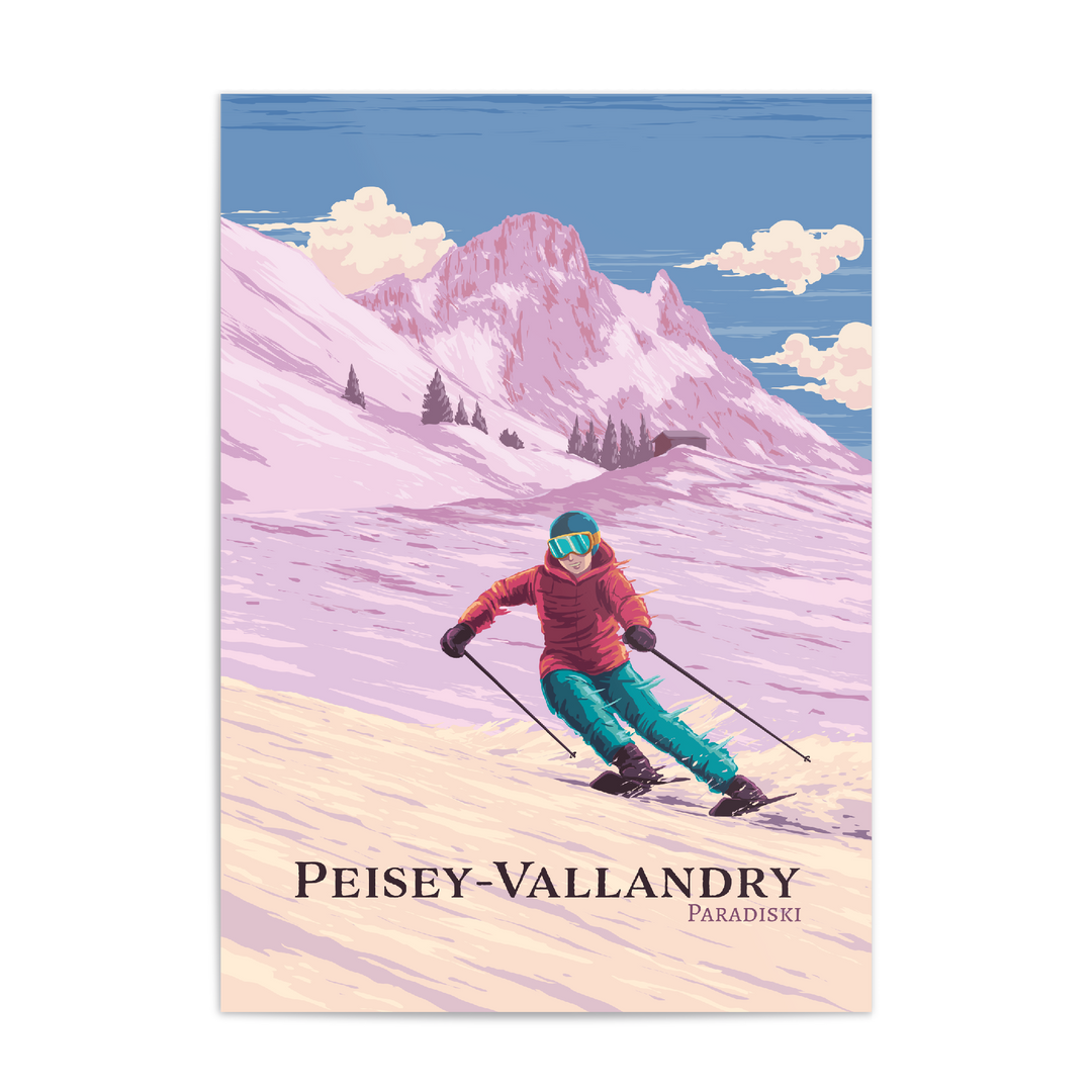 Peisey-Vallandry Ski Resort Travel Poster