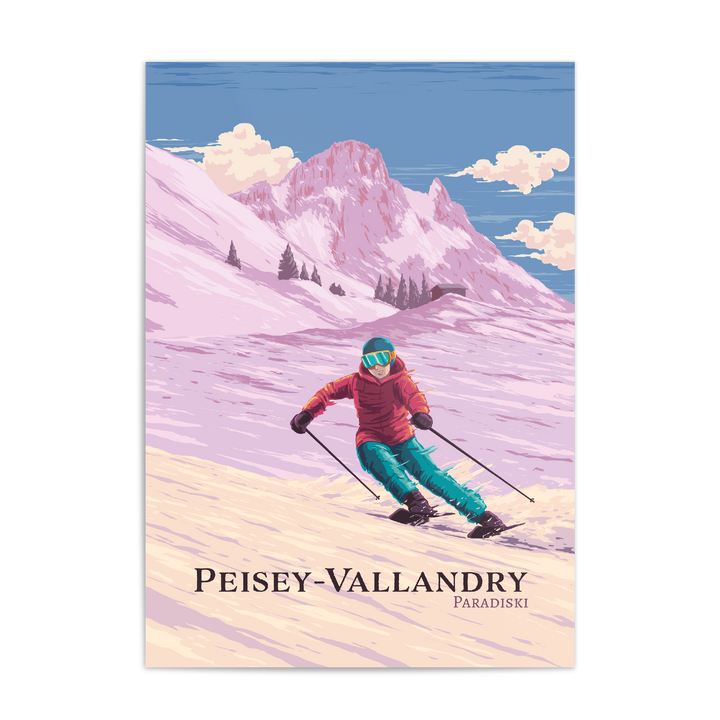Peisey-Vallandry Ski Resort Travel Poster