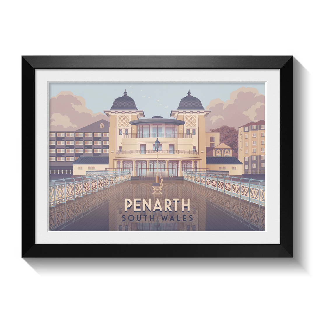 Penarth South Wales Travel Poster