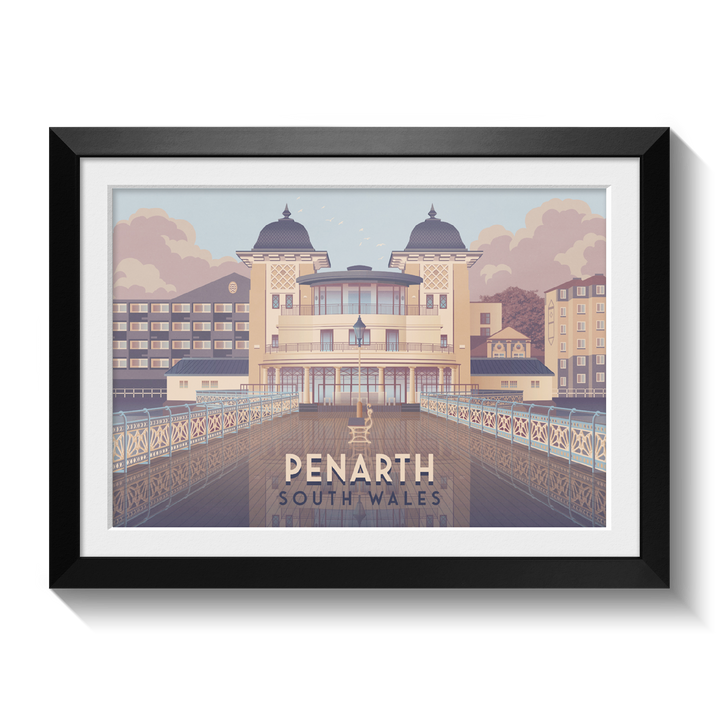 Penarth South Wales Travel Poster