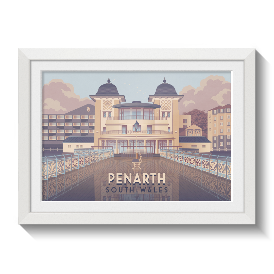 Penarth South Wales Travel Poster