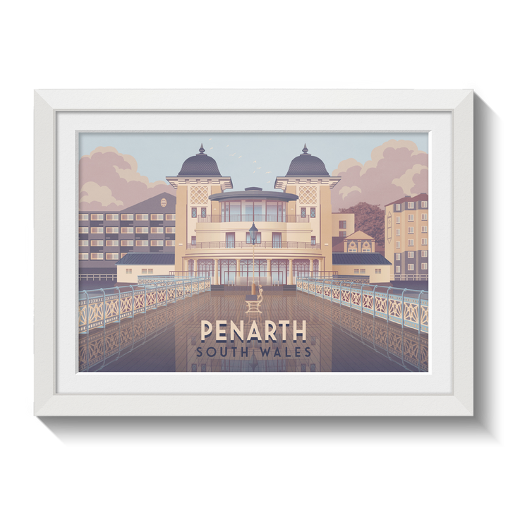 Penarth South Wales Travel Poster