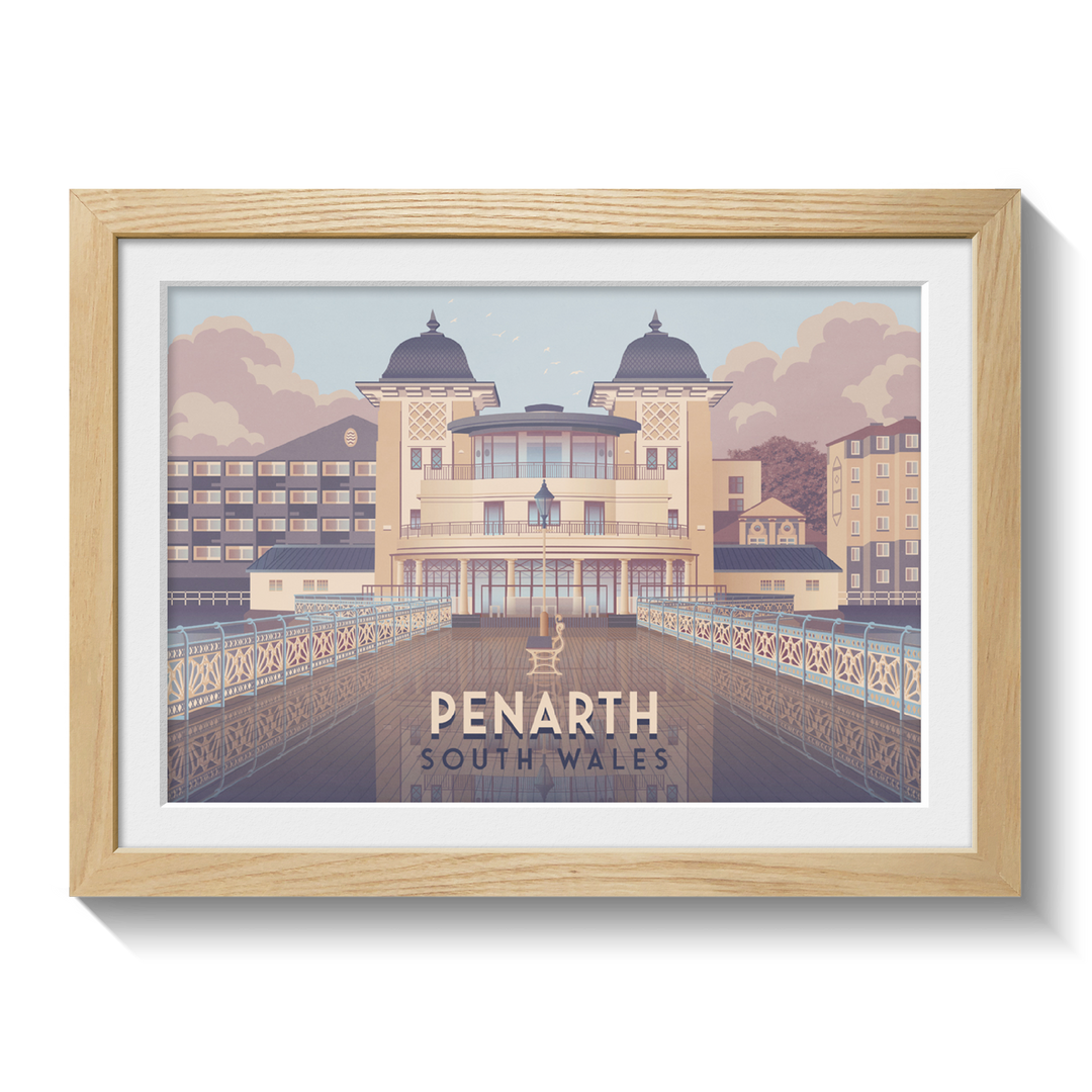 Penarth South Wales Travel Poster