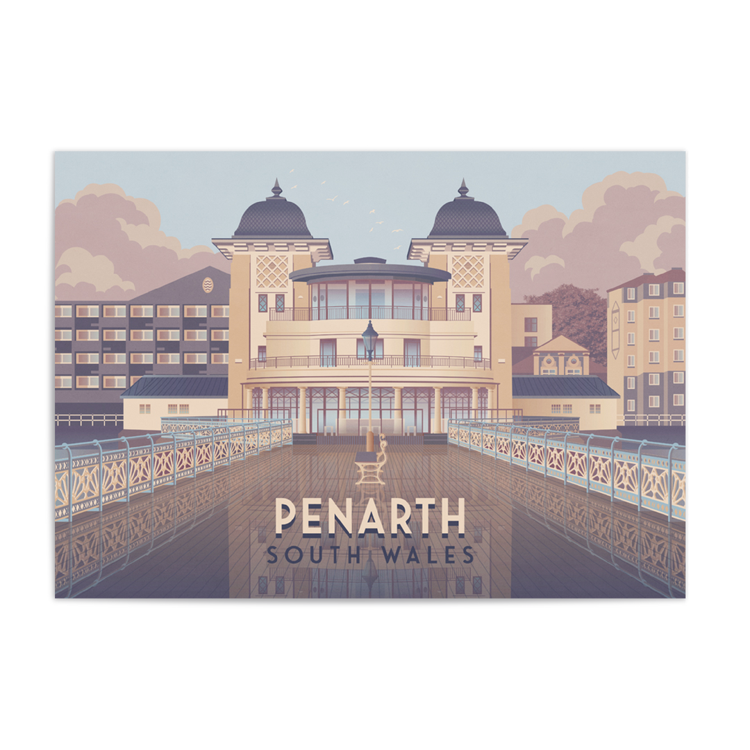 Penarth South Wales Travel Poster