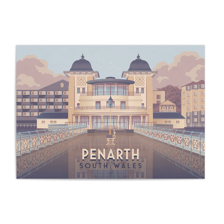 Penarth South Wales Travel Poster