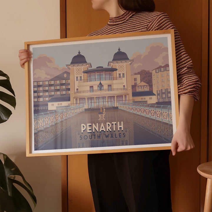 Penarth South Wales Travel Poster