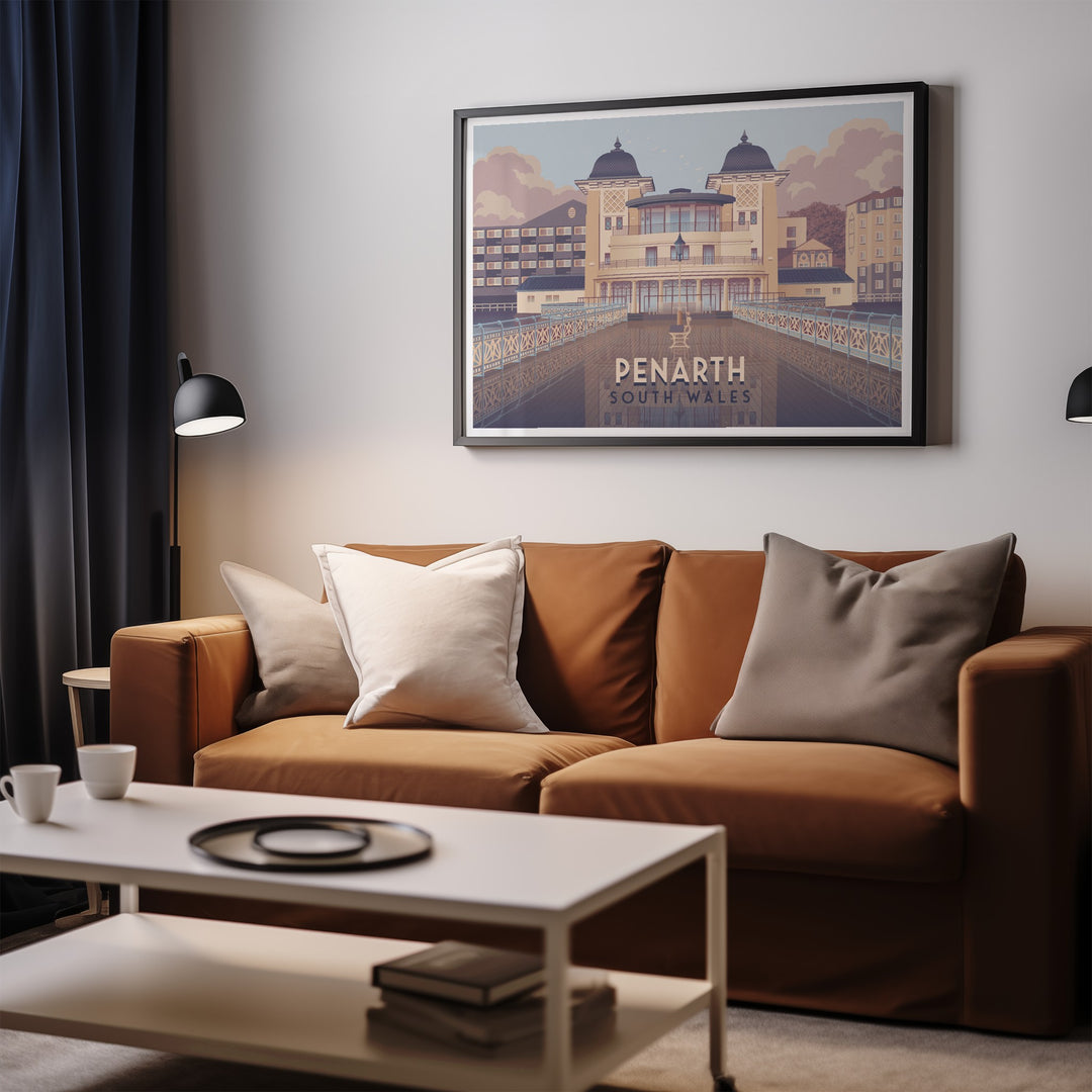 Penarth South Wales Travel Poster