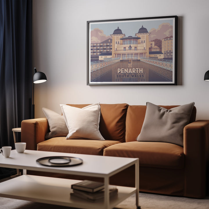 Penarth South Wales Travel Poster