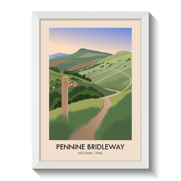 Pennine Bridleway National Trail Modern Travel Poster