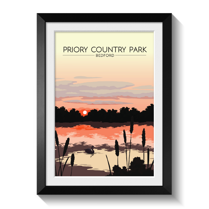 Priory Country Park, Bedford Travel Poster