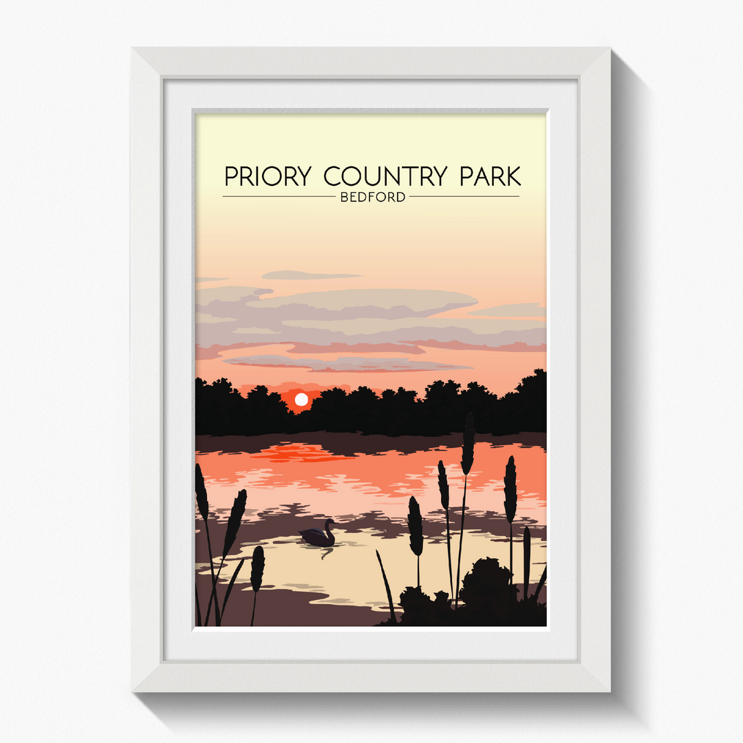 Priory Country Park, Bedford Travel Poster