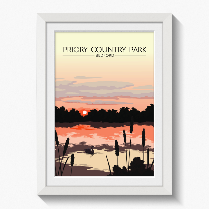 Priory Country Park, Bedford Travel Poster