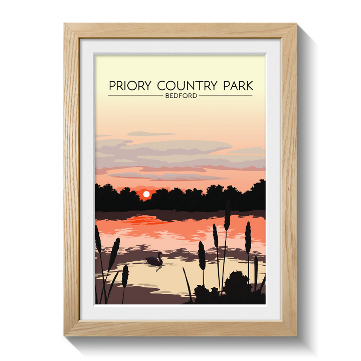 Priory Country Park, Bedford Travel Poster