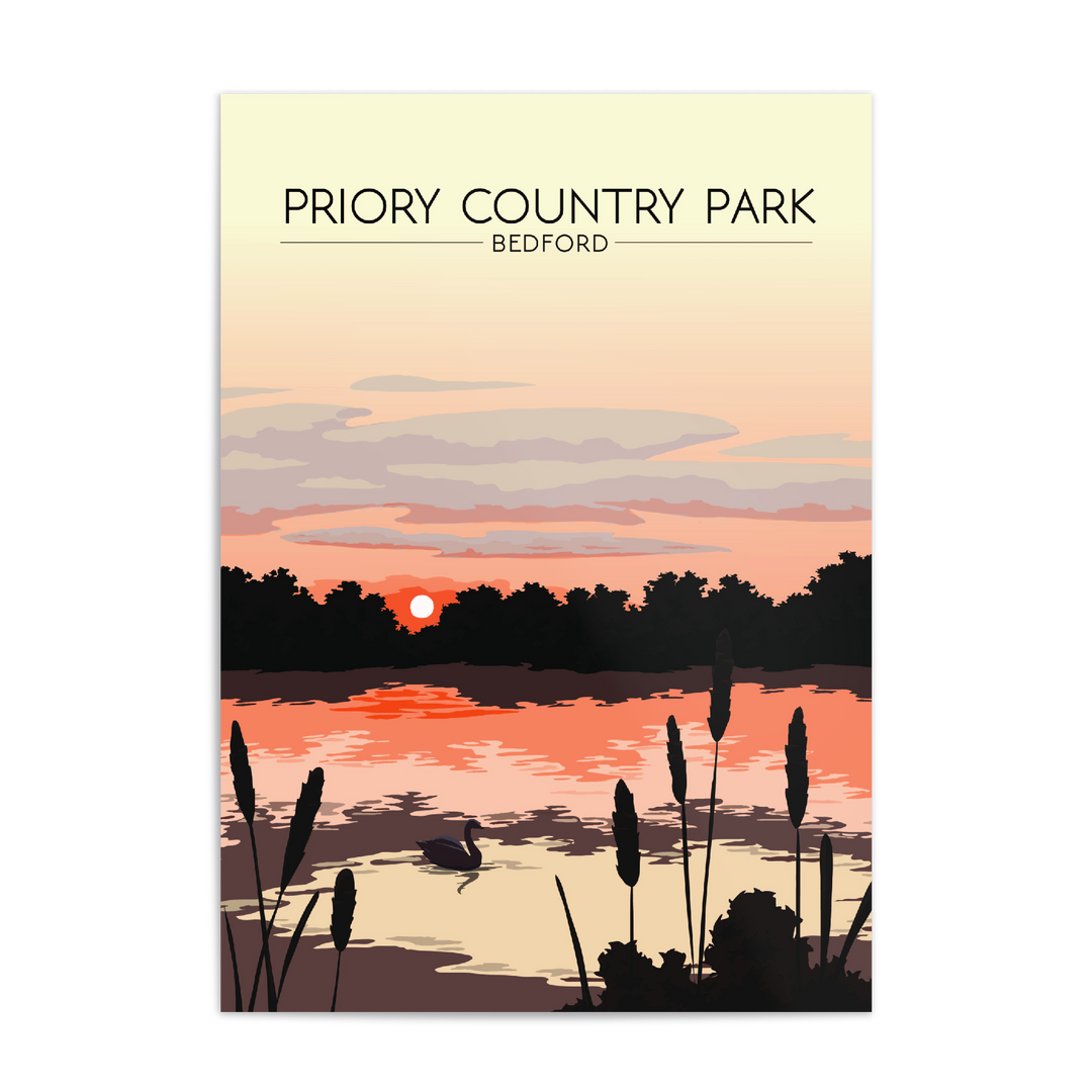 Priory Country Park, Bedford Travel Poster