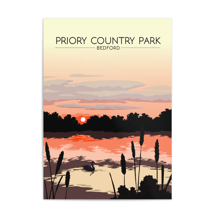 Priory Country Park, Bedford Travel Poster