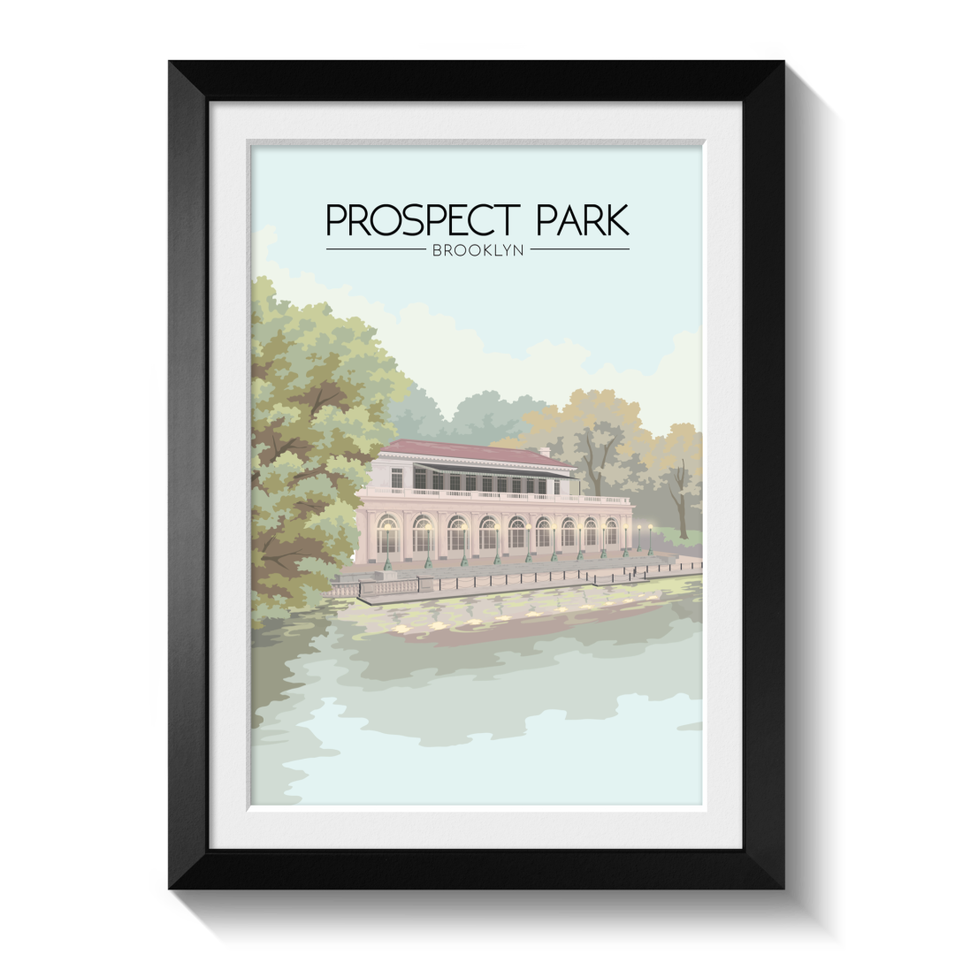 Prospect Park Brooklyn USA Travel Poster