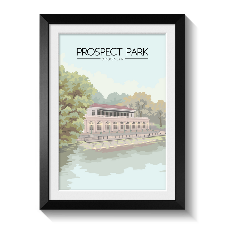 Prospect Park Brooklyn USA Travel Poster